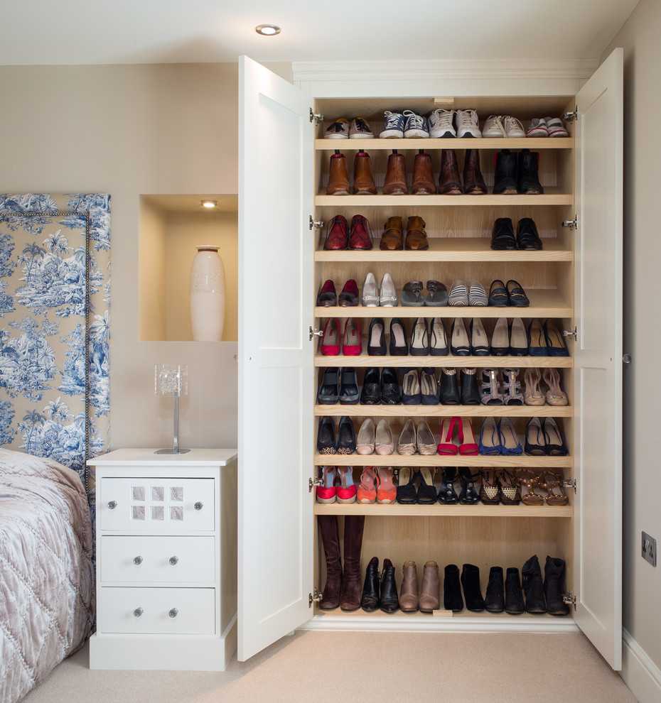 Шкаф для обуви в гардеробной