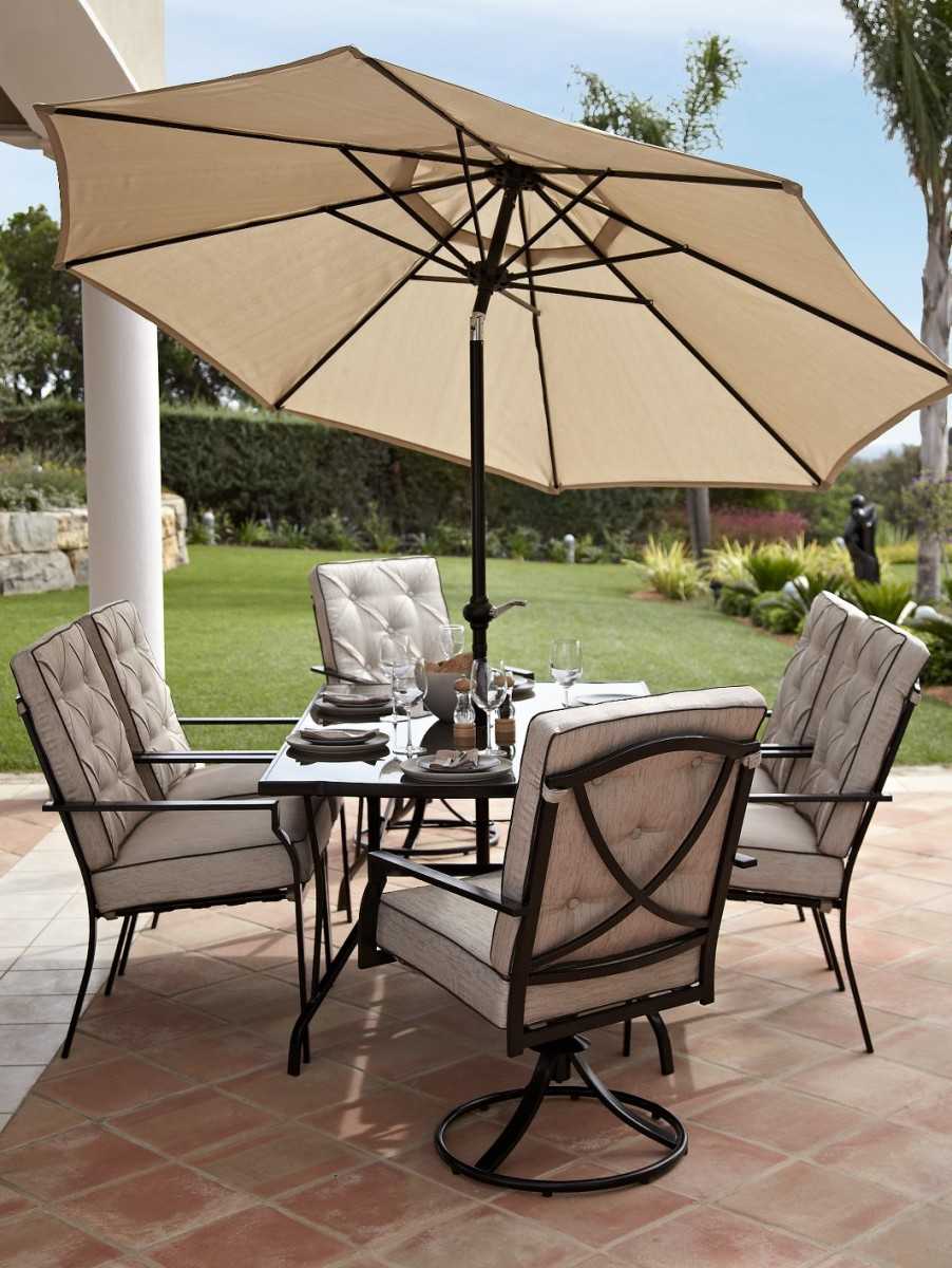 Стол садовый с зонтом